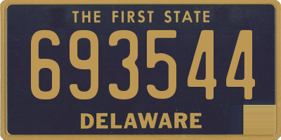DE license plate 693544
