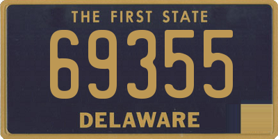 DE license plate 69355