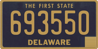 DE license plate 693550