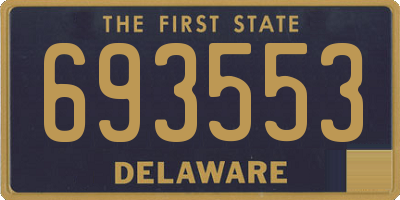 DE license plate 693553