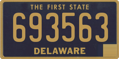 DE license plate 693563
