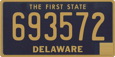 DE license plate 693572