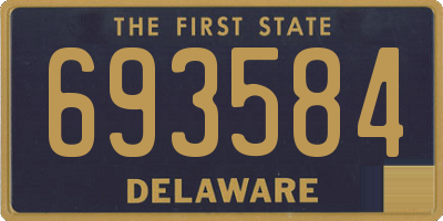 DE license plate 693584