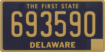 DE license plate 693590