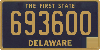 DE license plate 693600