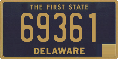 DE license plate 69361