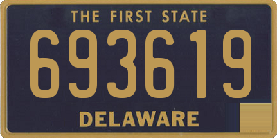 DE license plate 693619