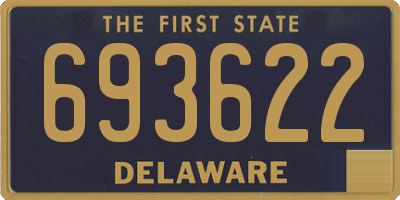 DE license plate 693622