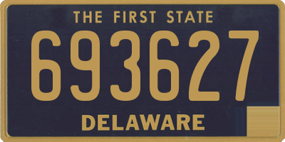 DE license plate 693627