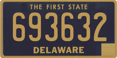 DE license plate 693632