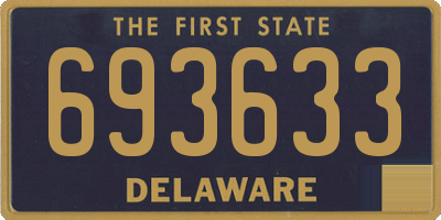 DE license plate 693633
