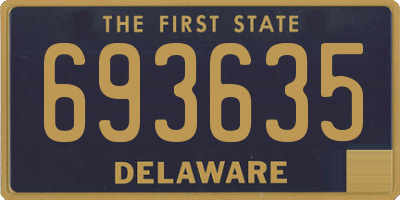 DE license plate 693635