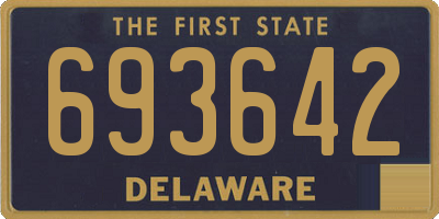 DE license plate 693642