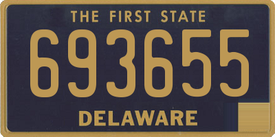 DE license plate 693655
