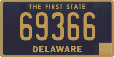 DE license plate 69366