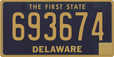 DE license plate 693674