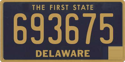 DE license plate 693675