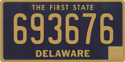 DE license plate 693676