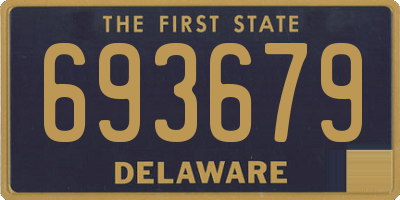 DE license plate 693679