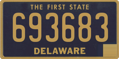 DE license plate 693683