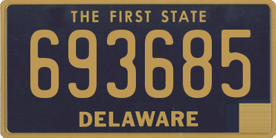 DE license plate 693685
