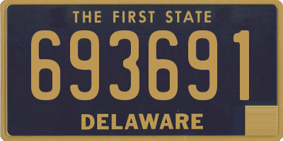 DE license plate 693691