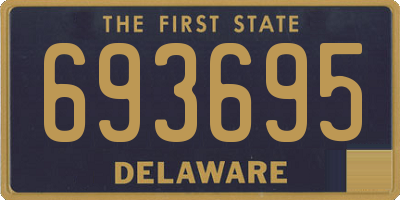 DE license plate 693695