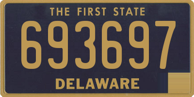 DE license plate 693697