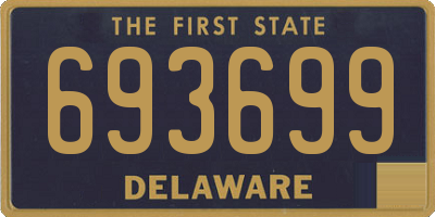 DE license plate 693699
