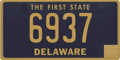 DE license plate 6937