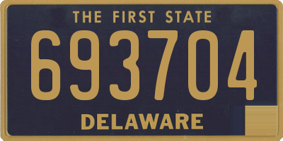 DE license plate 693704
