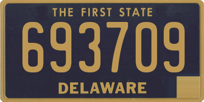 DE license plate 693709
