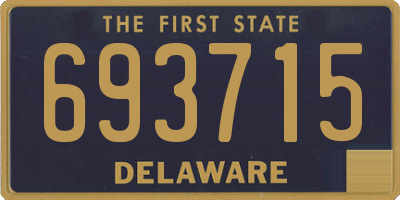 DE license plate 693715