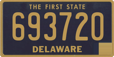 DE license plate 693720