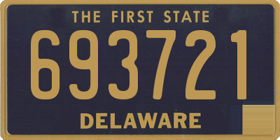 DE license plate 693721
