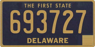 DE license plate 693727