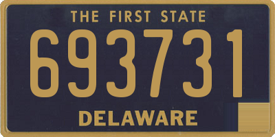 DE license plate 693731