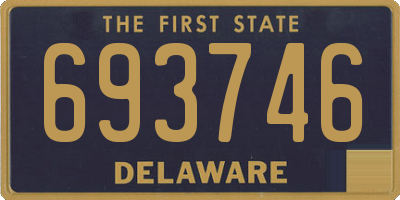 DE license plate 693746