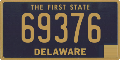 DE license plate 69376