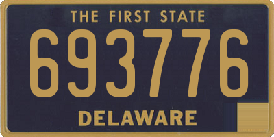 DE license plate 693776