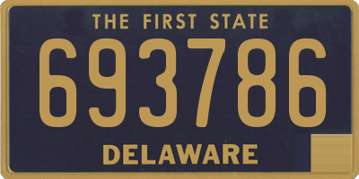 DE license plate 693786
