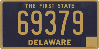 DE license plate 69379