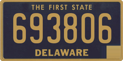 DE license plate 693806