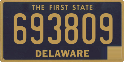 DE license plate 693809