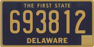 DE license plate 693812