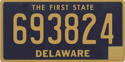 DE license plate 693824