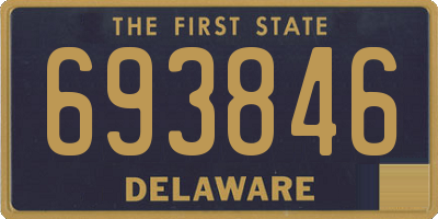 DE license plate 693846