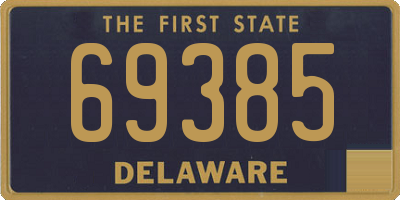 DE license plate 69385