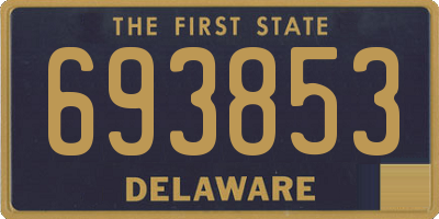 DE license plate 693853