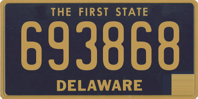 DE license plate 693868